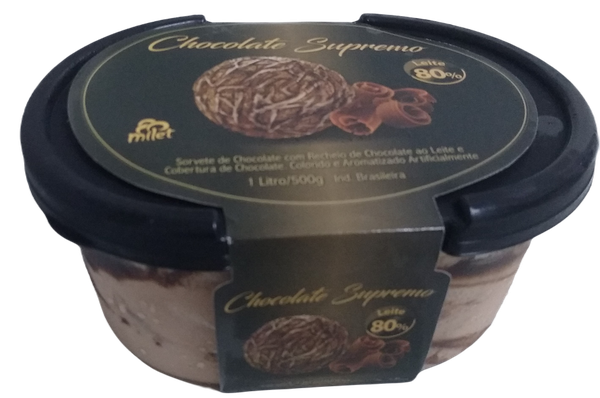 Sorvete Chocolate Supremo 1L Milet